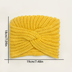 Baby Kids Solid Knitted Hat Warm Wool Hat Boys And Girls Ear Protection Hat