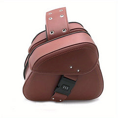 Stylish Motorcycle Side Bags 1 Pair Password Lock & Single Snap Lock