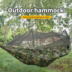 Outdoor Camping Hammock With Mosquito Net Ultra light Nylon Double Hammock