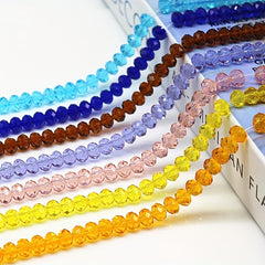 5x6mm Crystal Man Glass Wheel Beads for DIY Jewelry Making