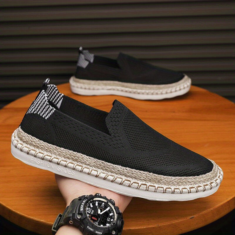 Men's Lightweight Breathable Loafer Shoes Slip On Espadrille Shoes