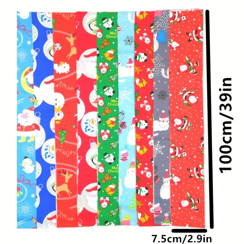 Christmas Patterns DIY Cloth Strips Set - Sewing Supplies