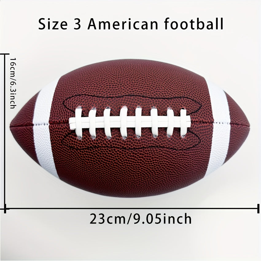 Size 3 6 9 PU Leather American Football Training Ball
