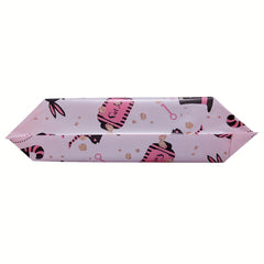 5pcs Light Pink Printed Courier Bag Thickened