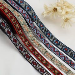 Jacquard Lace Ribbon Embroidered Trim For Sewing Crafts