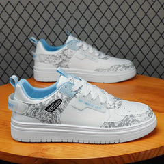 Anime Print Skate Shoes Non Slip Sneakers for Men