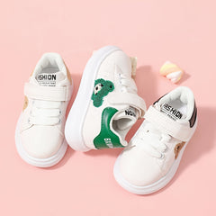 Kids Cartoon Bear Pattern Skate Shoes Spring Summer Sneakers