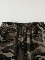 2pcs Boys Dino Camo Sweatpants Active Jogger Sports Pants Kids Clothing