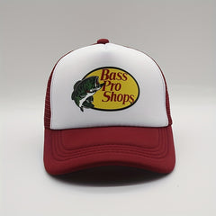 Hip Hop Fish Baseball Cap Mesh Trucker Hat Unisex Dad Hat