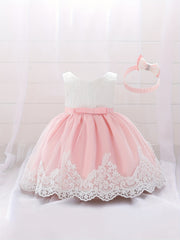 Baby's Lace Wedding Dress with Big Bow