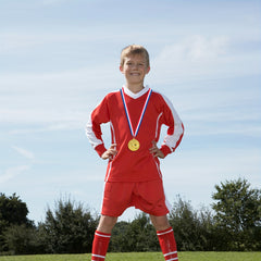 Golden Football Medal 5.08 cm for Soccer Competitions