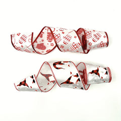 Holiday Christmas Trees Wrapping Ribbon Satin Ribbons Xmas