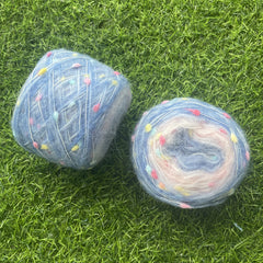 Rainbow Sugar Wool Ball 50g DIY Gradient Hand Mixed Thread Thick Wool Ball