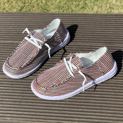Women's Outdoor Skateboard Shoes with Striped Decoration