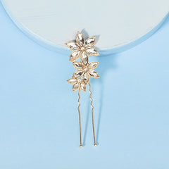 Crystal Flower Hair Pins Bride Wedding Hair Clips