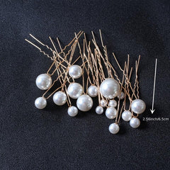 18pcs Faux Pearl Hair Pin Set Wedding Hair Accessory