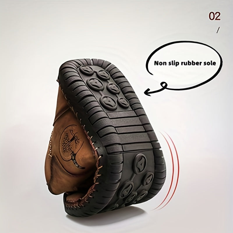 Men's Stitched High Top Boots Outdoor Walking Shoes