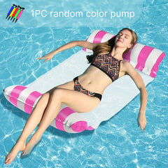 Inflatable Floating Bed for Pool and Beach Water Hammock Lounge Chair