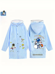 Bunny Graphic PVC Long Sleeve Raincoat For Kids