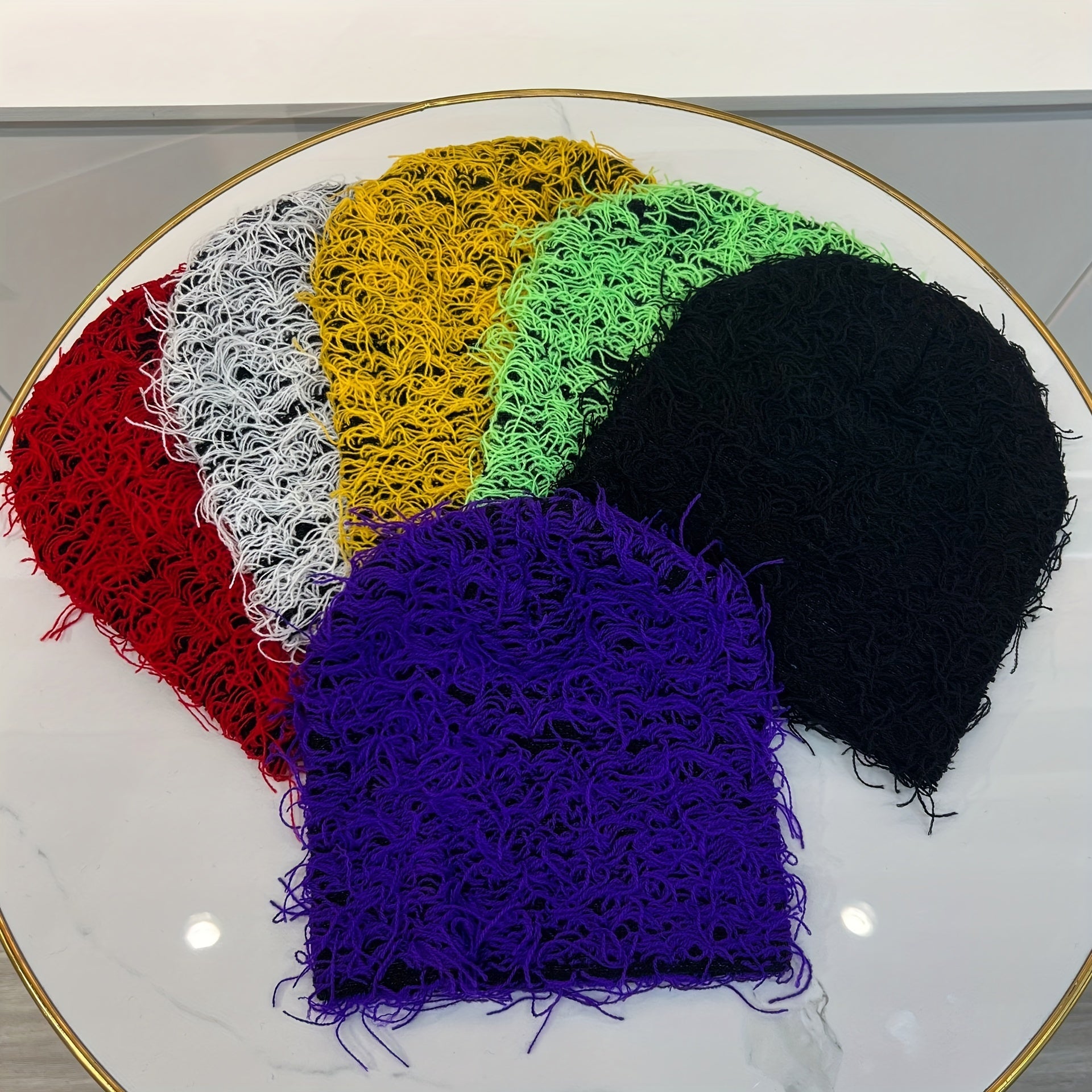 Hip Hop Tassel Y2K Beanie Unisex Knitted Hat Lightweight Beanie