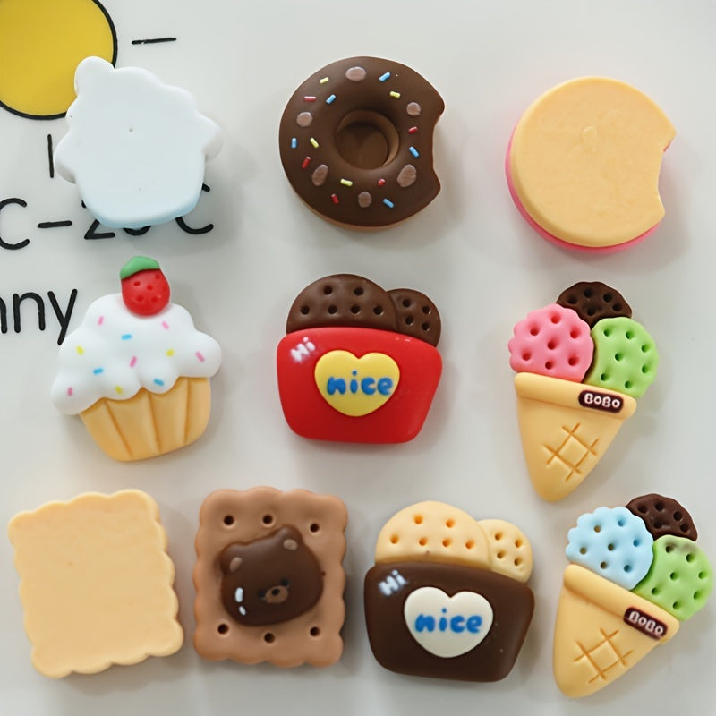Animal Ear Hair Accessories Cake Ice Cream Keychain