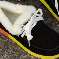 Women's Non slip Snow Shoes Comfortable Winter Warm Flat Shoes