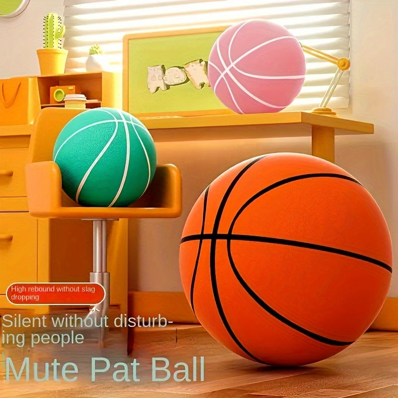 Striped Orange Silent Ball Indoor Training Basketball