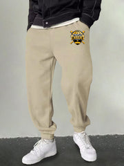 Men's Triple Threat Print Sweatpants Casual Drawstring Loose Joggers