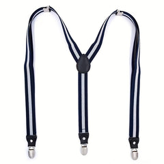 Men's Groomsmen Pants Harness Elastic Clip Adult Suspenders Non-slip Buckle
