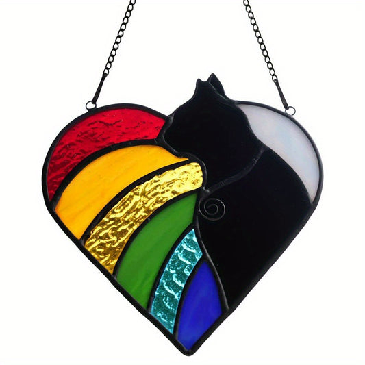 Rainbow Pet Sun Catcher Home Acrylic Ornament Window Hanging Decoration