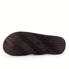 Men's Thong Sandals Metallic Decor Non Slip Flip flops Shoes