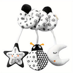 Cute Animal Crib Toy with Bell and Bee - Baby Toy Spot