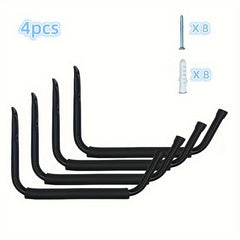 Metal Wall Mounted Storage Hook Rack for Surfboard Snowboard Skateboard