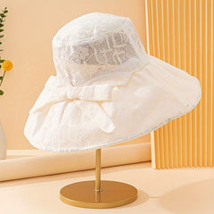 Lace Bucket Hat UV Protection Beach Hats Women