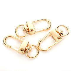 10pcs 12x33mm Metal Dog Clasp Hooks for Keychain DIY Jewelry Findings