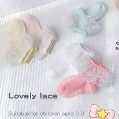 Baby Girls Lace Trim Princess Socks Ankle Sock For Kids