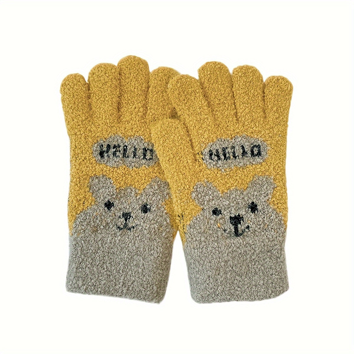 Kids' Cartoon Winter Gloves Coldproof Warm Keeping