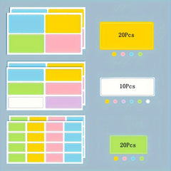 50pcs Waterproof Chalk Labels Adhesive Sticker Notes Office Supplies