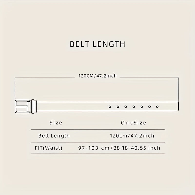 PU Striped Belt Accessories For Men