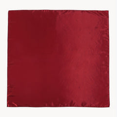 Red Big Scarf Bandana Satin Neckerchief Silk Head Wrap
