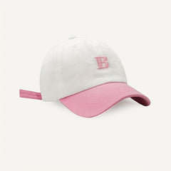 Embroidery Baseball Cap Casual Block Couple Sun Hat Adjustable Unisex Sports Hat