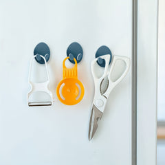 1pc Plug Hooks Utility Durable Adhesive Hooks For Bathroom Kitchen