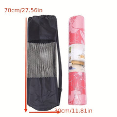 Qpc Yoga Mat Storage Mesh Bag Portable Single Shoulder Drawstring Net Bag