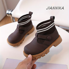 Girls Ankle Sock Boots Non Slip for Indoor Outdoor Travel