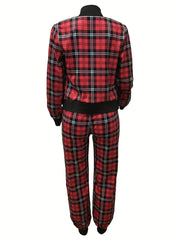 Patchwork Printed Casual Two-piece Set
