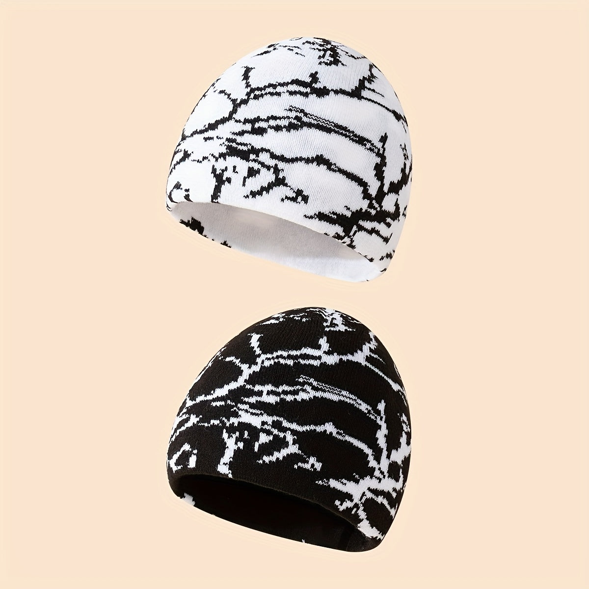 Knitted Woolen Hat Winter Warm Cold-proof Beanie Hats for Men Women