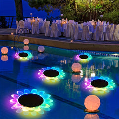 Solar Floating Light Swimming Pool LED Night Sunflower Pond Light
