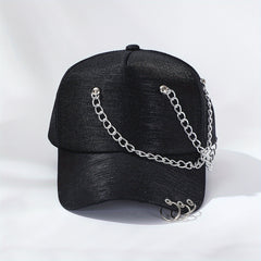 Unisex Chain Tassel Baseball Cap Hip Hop Glitter Sun Hat