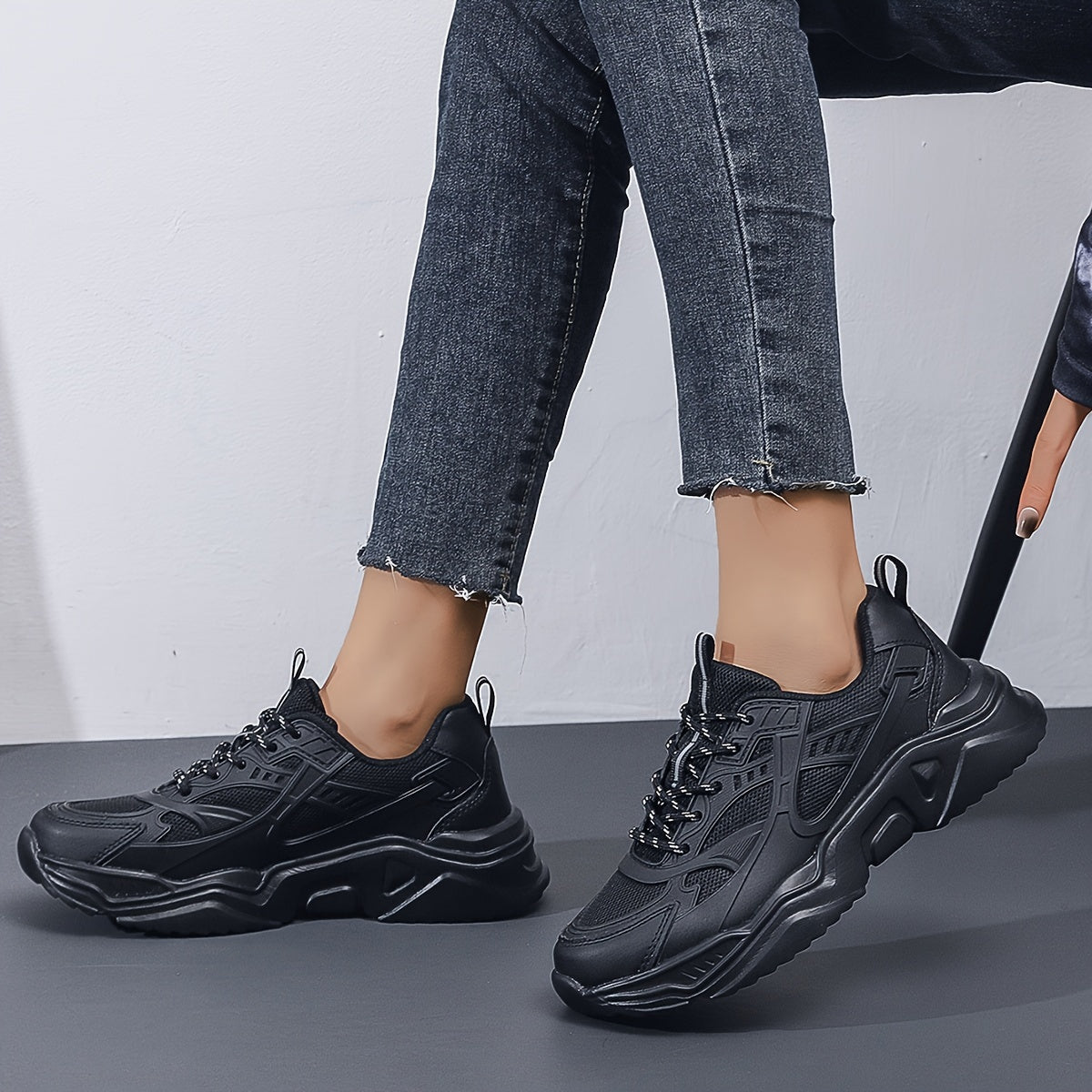 Thick Bottom Mesh Dad Sneakers Lightweight Comfortable