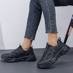 Thick Bottom Mesh Dad Sneakers Lightweight Comfortable